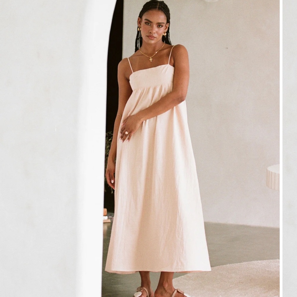 Azaria Dress - Tan